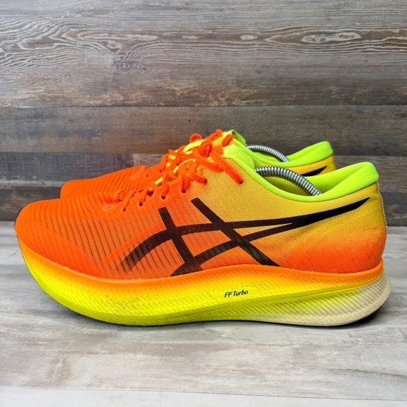 Asics Metaspeed Sky Mens Running Shoes Orange Yellow Gradient 1011B215 Size 12 - Picture 2 of 10
